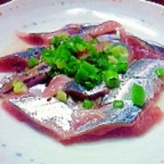 秋刀魚の刺身☆酢で食べて